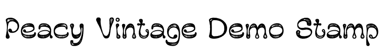 Peacy Vintage Demo Stamp