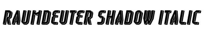 Raumdeuter Shadow Italic