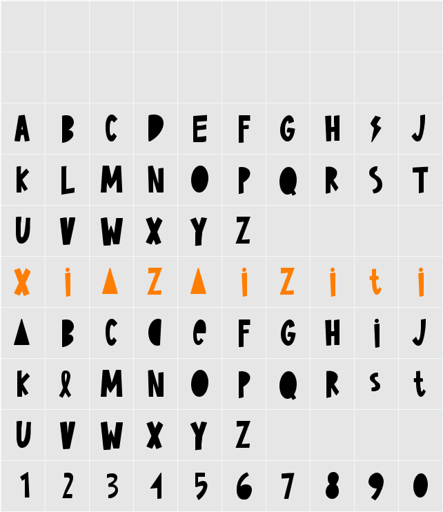 Playful Time 字符映射表