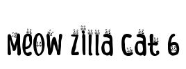 Meow Zilla Cat 6