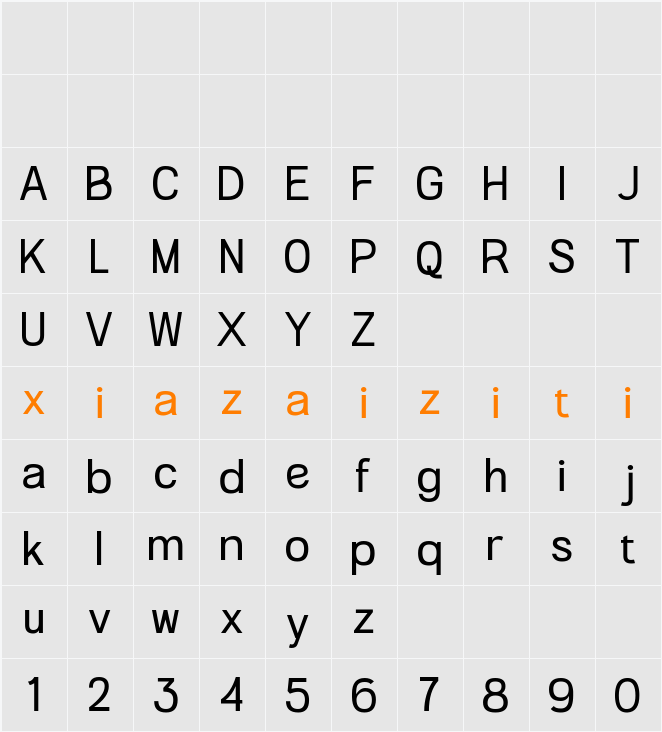 OKABA 字符映射表