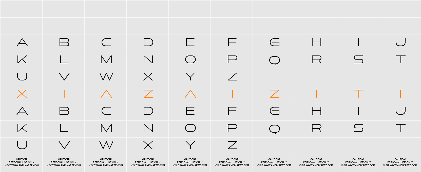 Next Sphere Extra Light 字符映射表