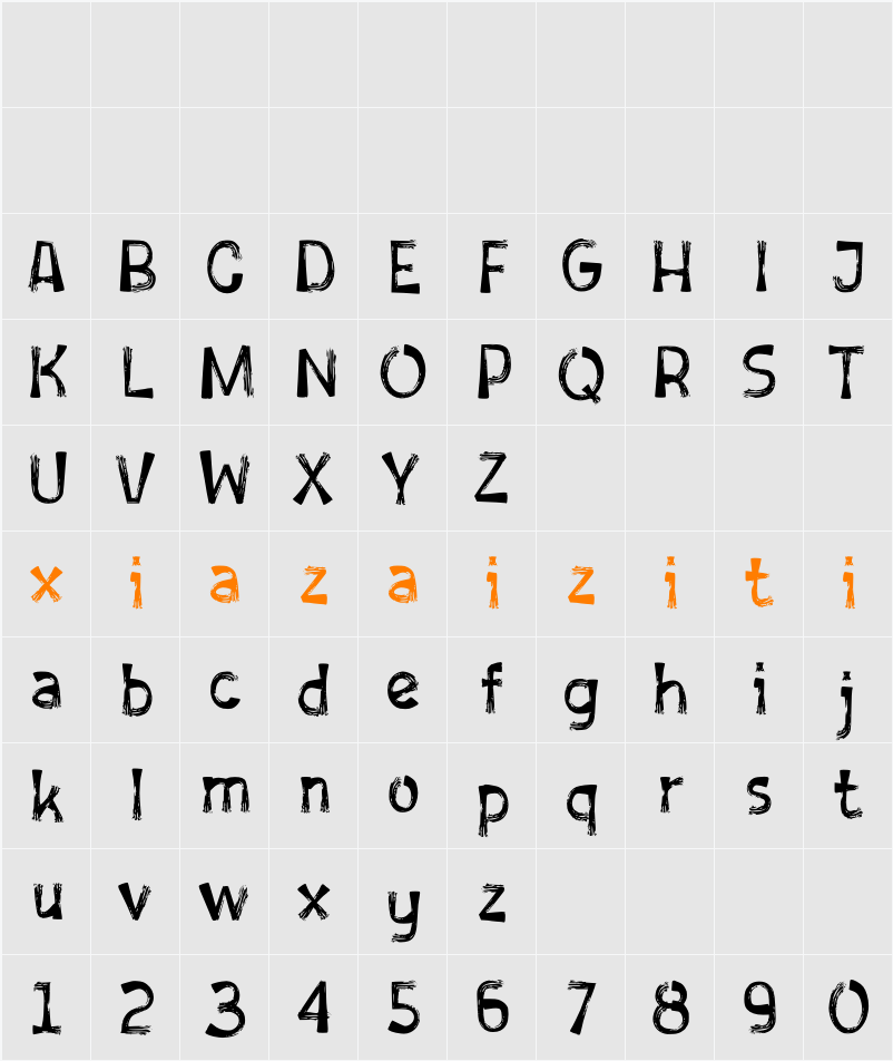 Mudlife 字符映射表