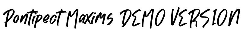 Pontipect Maxims DEMO VERSION