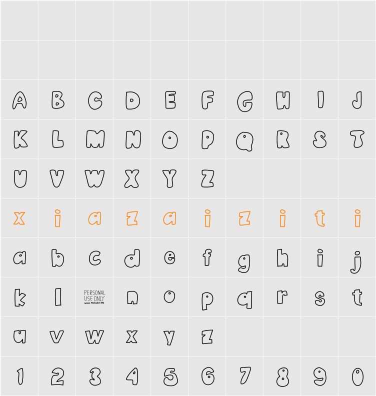 Melon 字符映射表