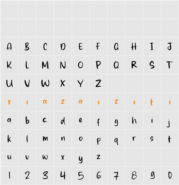 Raistine 字符映射表