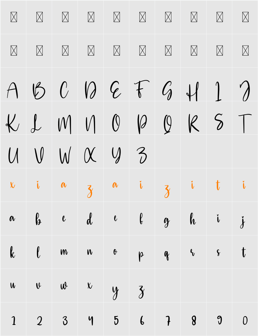 Mouthful 字符映射表