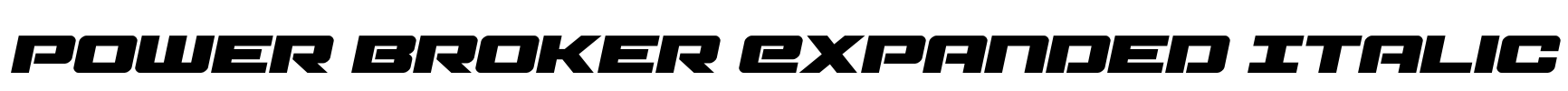 Power Broker Expanded Italic