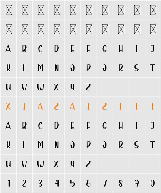 Pinky 字符映射表