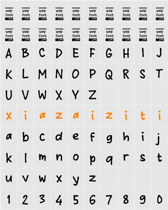 Oaburen 字符映射表