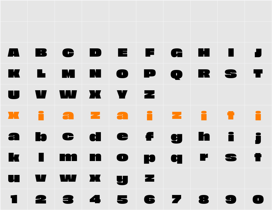 Raglot Demo 字符映射表