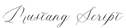 Mustang Script 字体预览图
