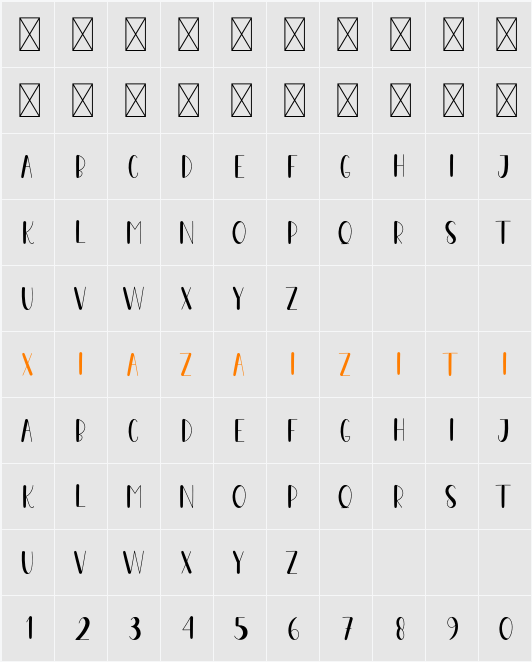 Pitch Black 字符映射表