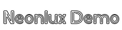 Neonlux Demo 字体预览图