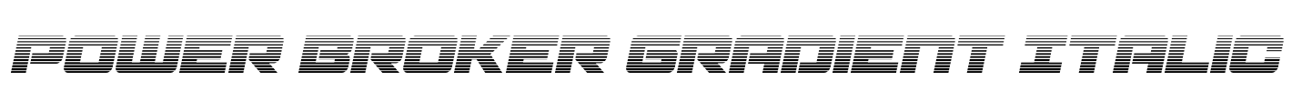 Power Broker Gradient Italic