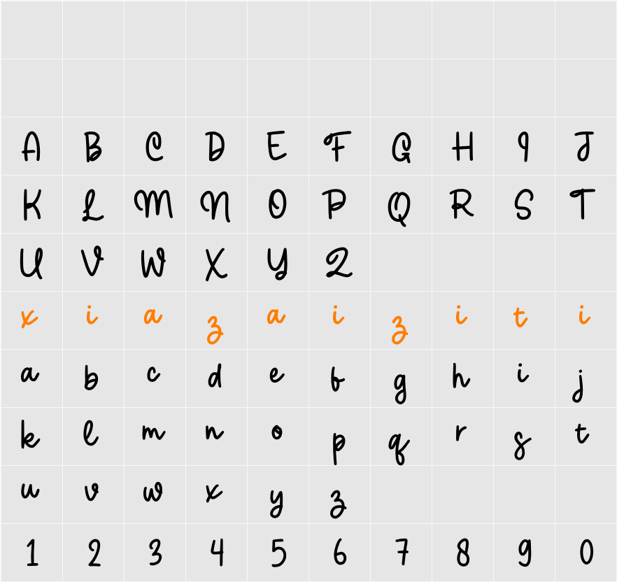 Redbell 字符映射表