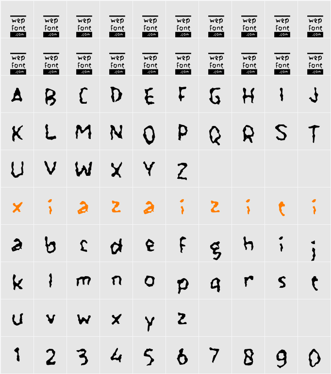 Oacura 字符映射表