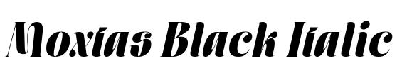 Moxtas Black Italic