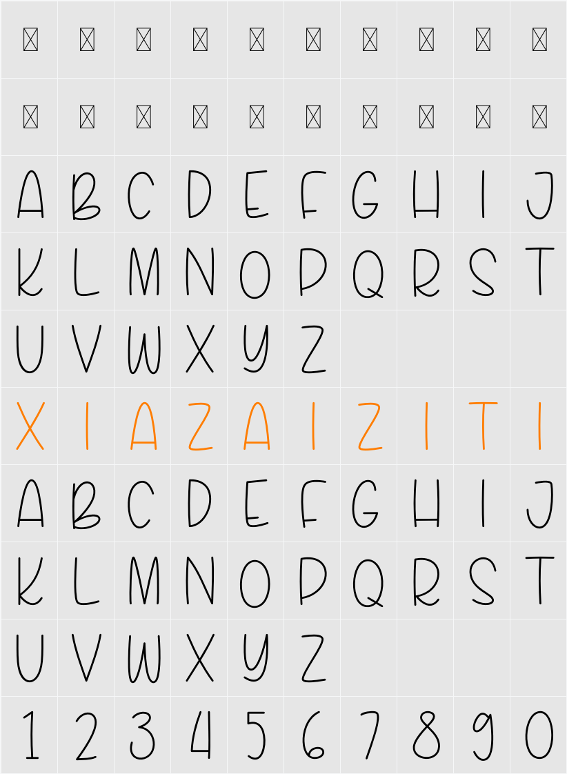 Normal 字符映射表