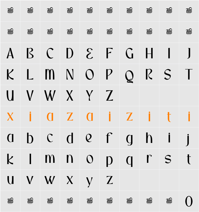 ORSATTA Trial 字符映射表