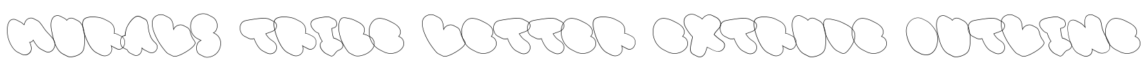 Murals Tribe Letter Extrude Outline