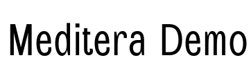 Meditera Demo 字体预览图