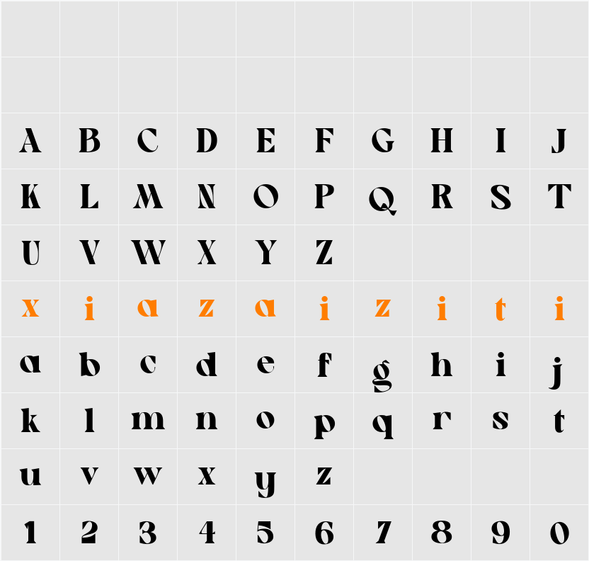 Musty 字符映射表