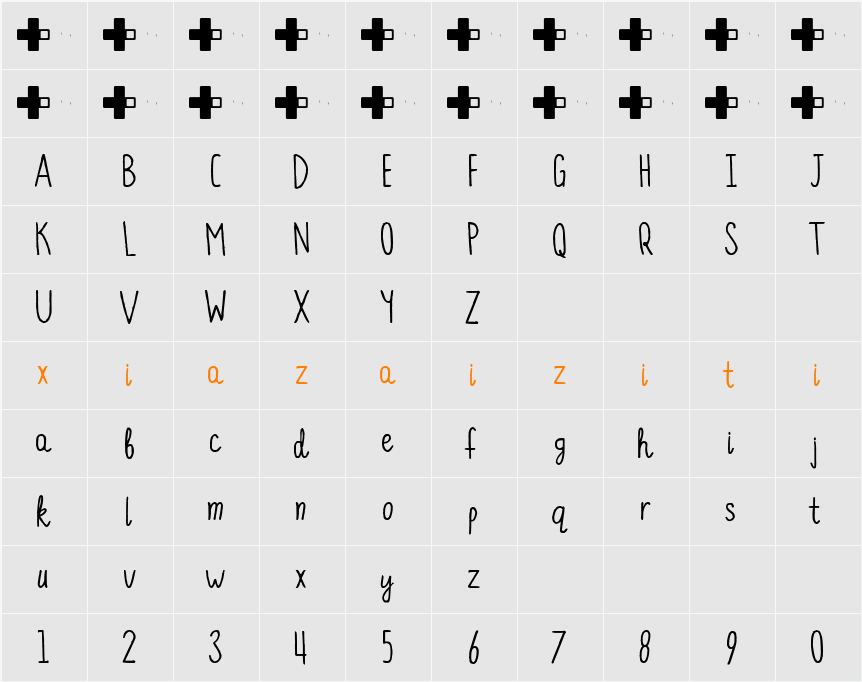 Pearlesce 字符映射表