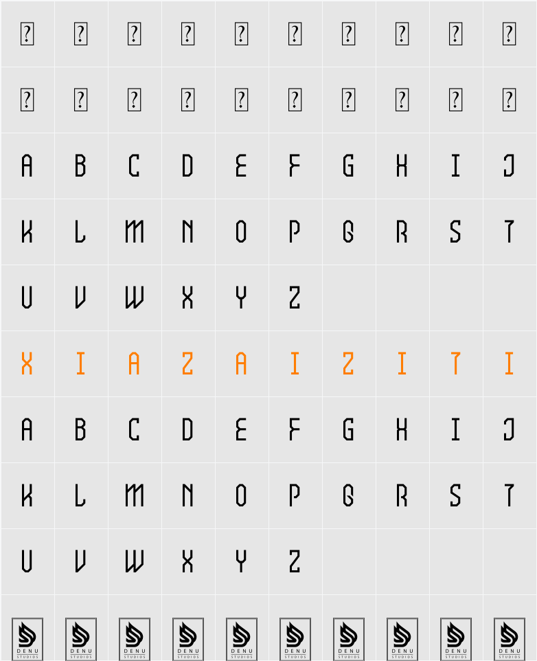 Neires 字符映射表