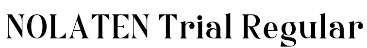 NOLATEN Trial Regular 字体预览图