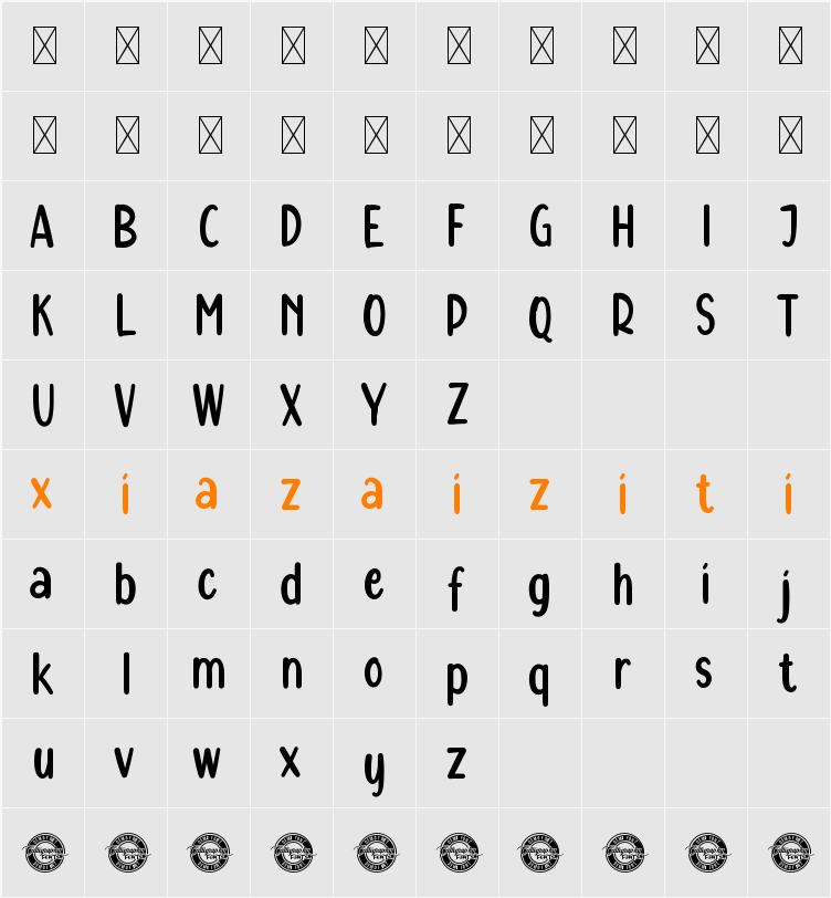 Our Journey Demo 字符映射表