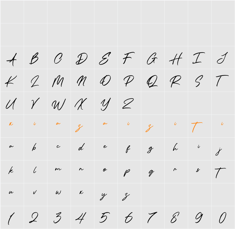 Panthere 字符映射表