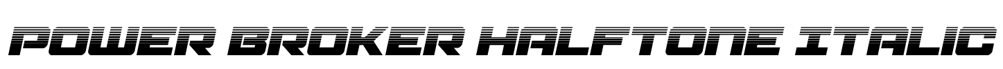 Power Broker Halftone Italic
