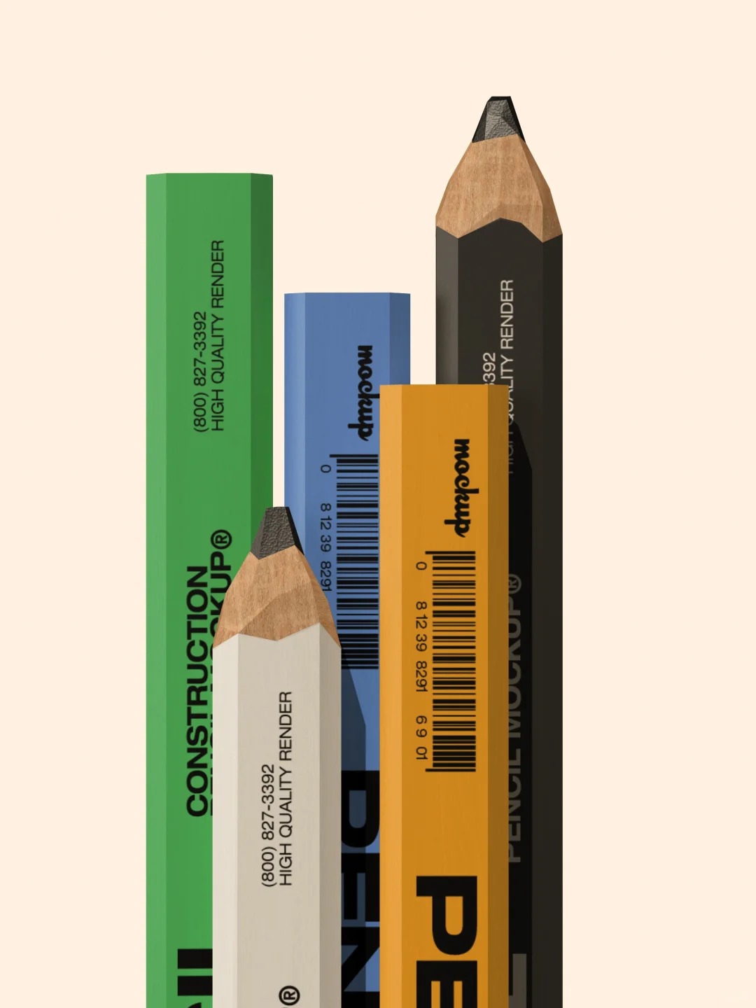 铅笔样机psd文件下载