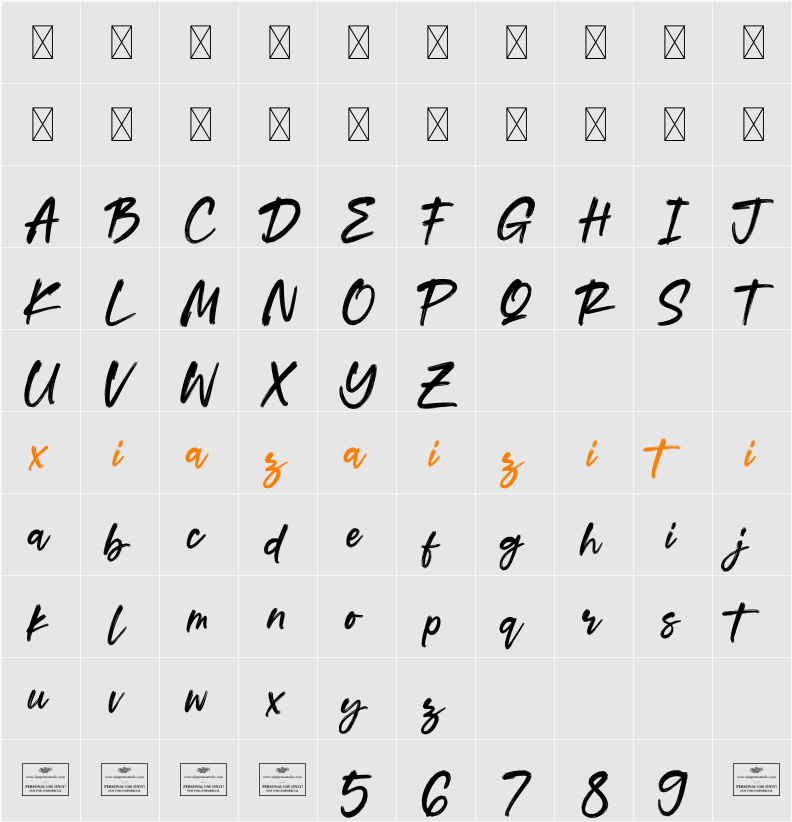 Resonate Free 字符映射表