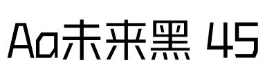 Aa未来黑 45