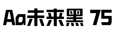 Aa未来黑 75