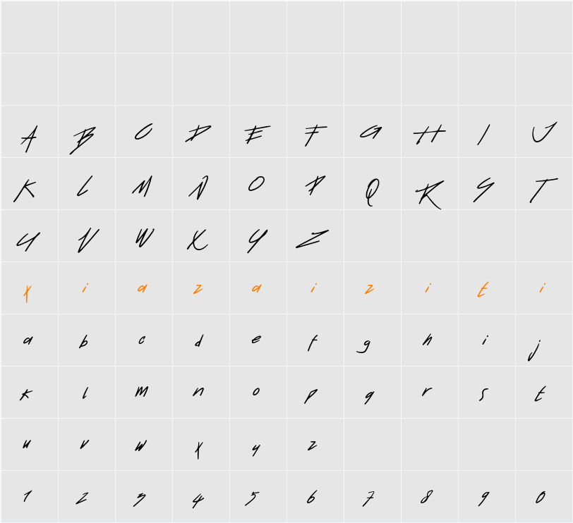 Retquizer   字符映射表