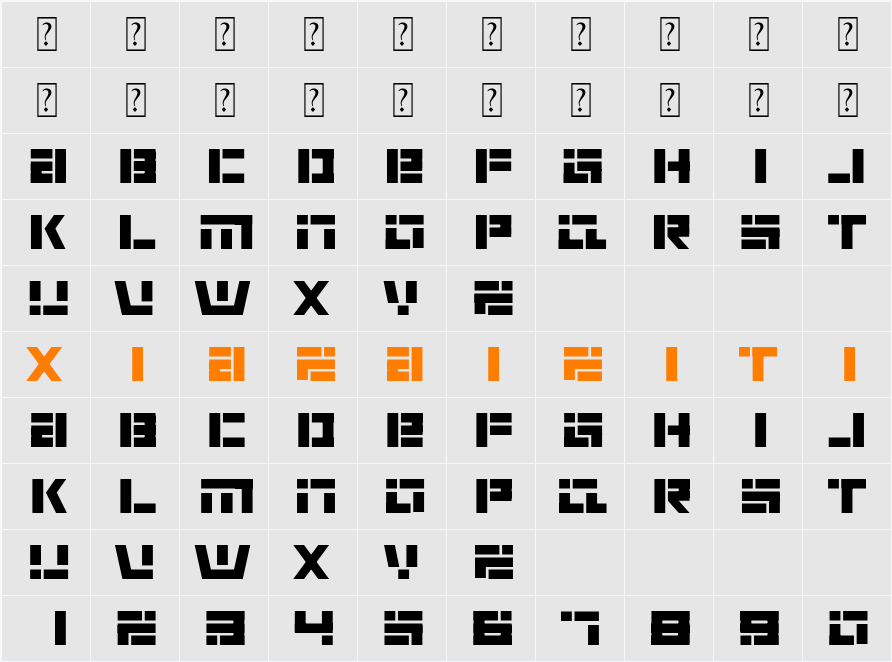 renvem 字符映射表
