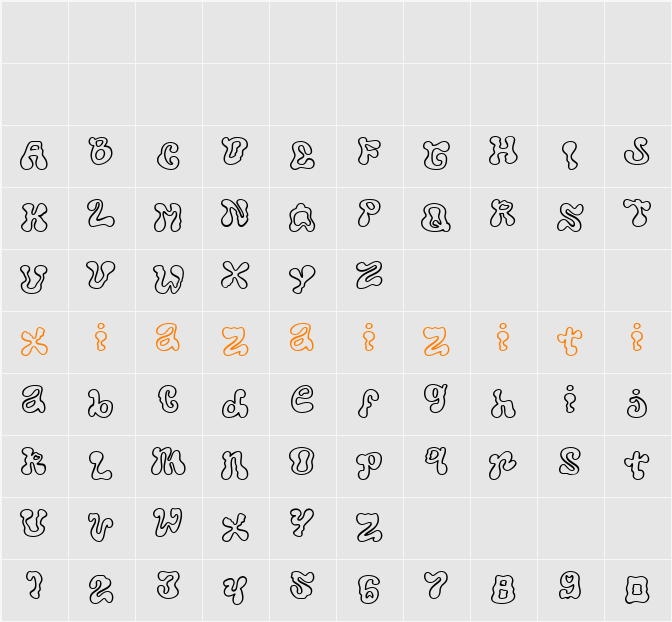 Regoofy DEMO 字符映射表