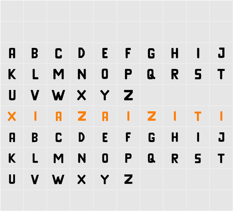 Renois Demo 字符映射表