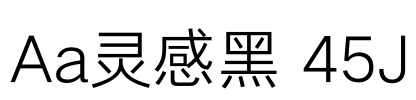 Aa灵感黑 45J