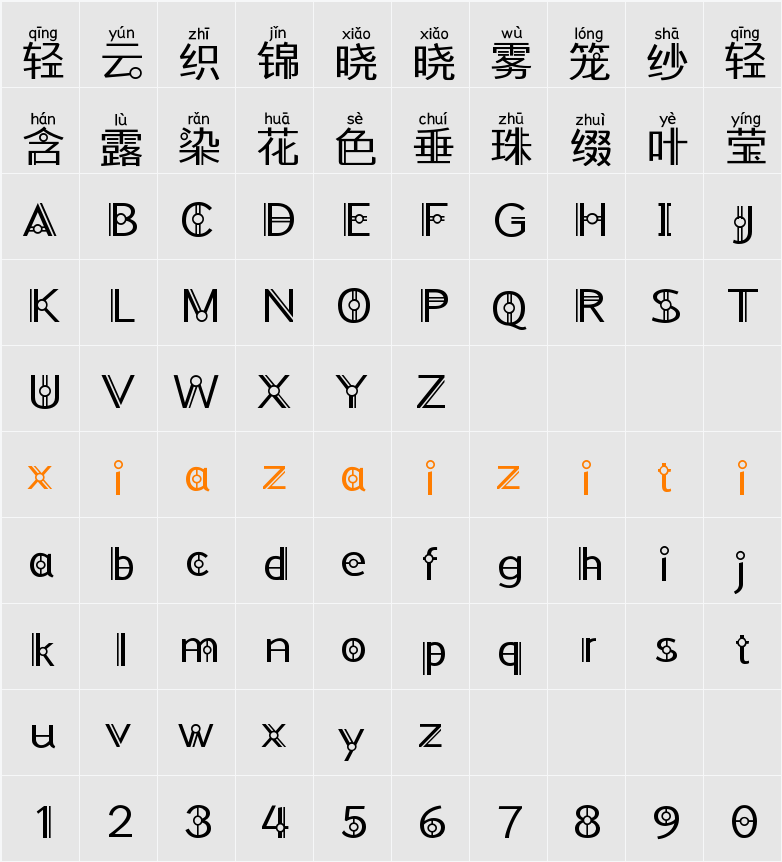 Aa扑朔迷离拼音体 (非商业使用)