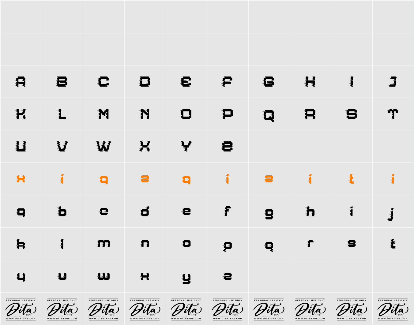 Rehangs Personal Use 字符映射表