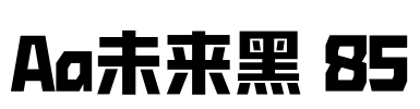 Aa未来黑 85