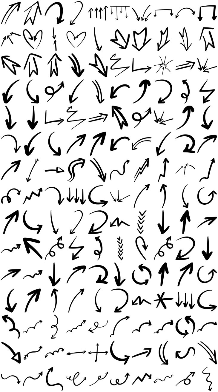 150个箭头手势文件