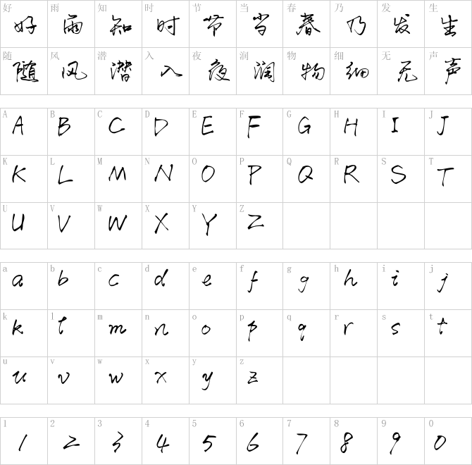 默陌纸笺手迹_1.ttf